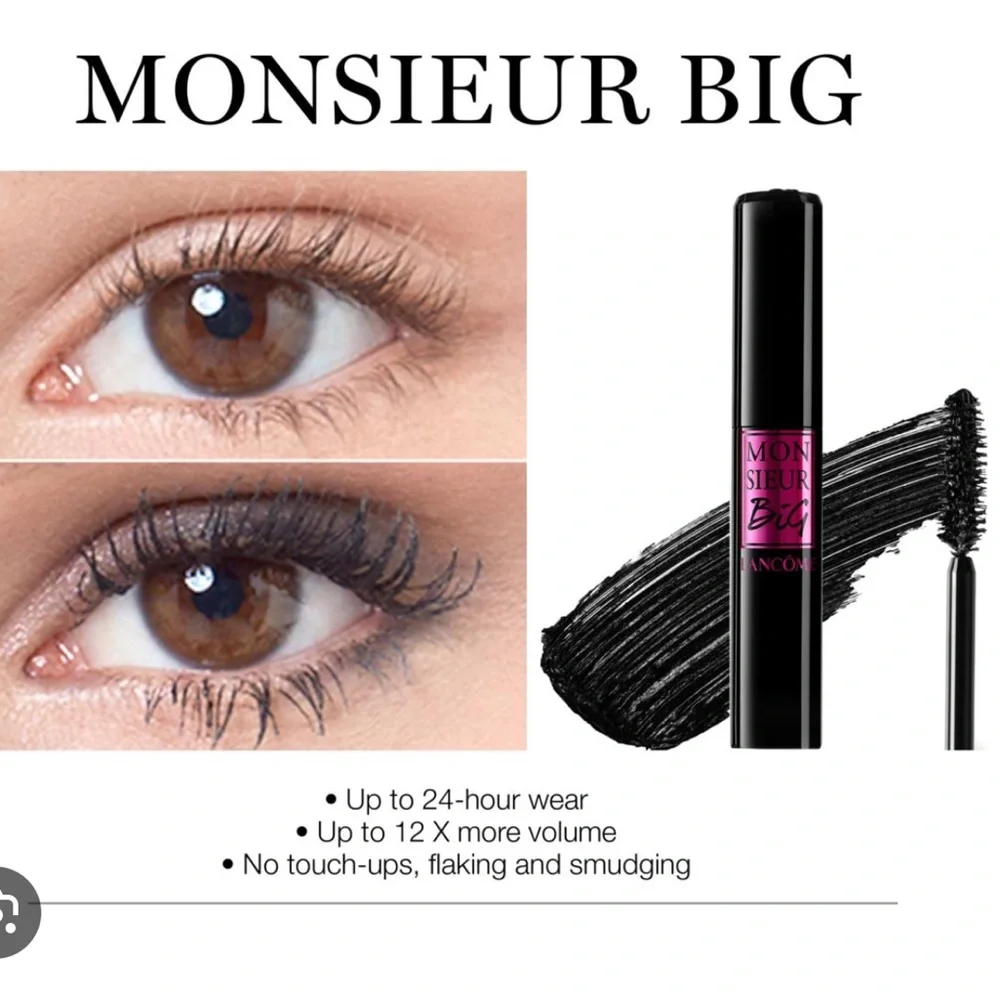🌙💕Lancome Big Monsieur Grand Volume Black Mascara